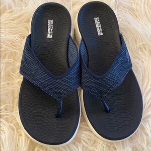 Skechers Navy Blue Flip Flops